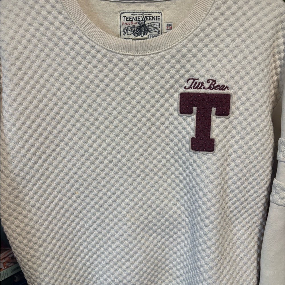 Teenie Weenie Cream Quilted Sweatshirt - Picture 3 of 3
